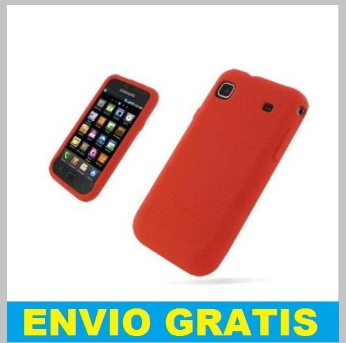 FUNDA SILICONA PARA SAMSUNG I9000 GALAXY S ROJA
